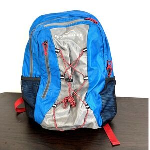 Eddie‎ Bauer Stowaway Packable Backpack Blue Ripstop Hiking Daypack Lightweight